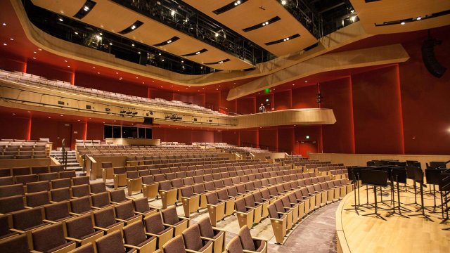 inside the main theater of the Ent Center for Performing Arts