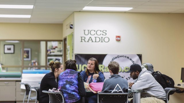 students relaxing at the Student Life Office