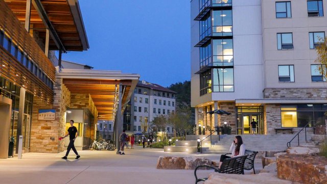 outside the Roaring Fork at night